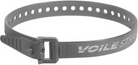 Gray Voile Straps belt with buckle on a white background