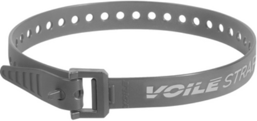 Gray Voile Straps belt with buckle on a white background
