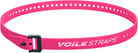 Pink strap with a black buckle and 'Voile Straps' branding on a white background