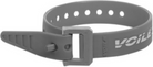 Gray strap with a buckle on a white background