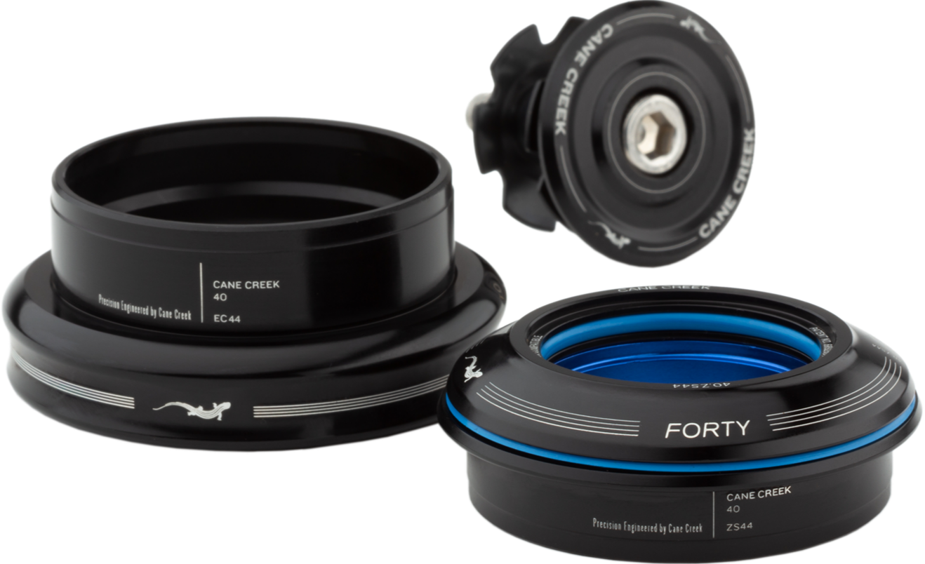 Cane Creek Forty 40.EC30 Alloy Headset – Smooth Steering For Your Ride, 1" Threadless, Silver