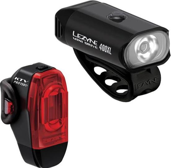 Lezyne Mini Drive 400XL / KTV Drive Pro+ USB Light Set