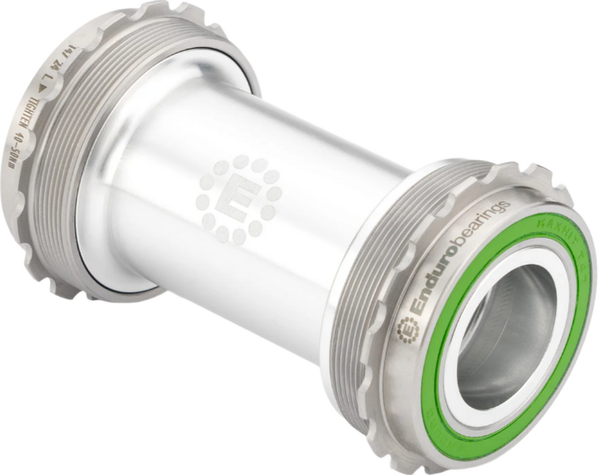 Enduro MaxHit T47 Threaded Stainless Steel BB -> Shimano – Full Cycle