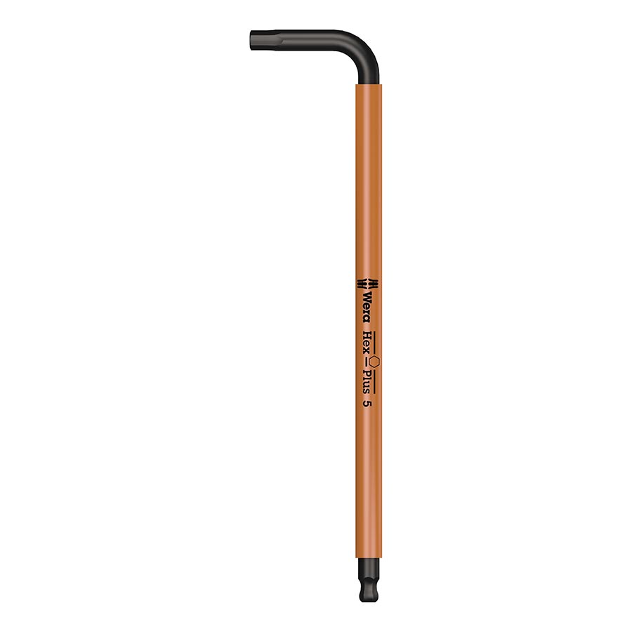 5mm Hex Bit Wera 950 SPKL HEX-Plus 5.0mm Long Arm Hex Key - Bright